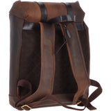 Vintage Oily Hunter Leather Backpack Brown: Kane