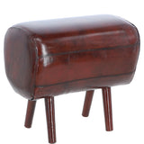 Exquisite Real Leather  Pommel HorseStool Chestnut: LF-171