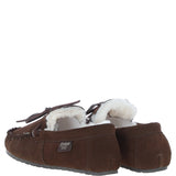 Fenland Classic Mens Suede Sheepskin Maverick Slippers Brown
