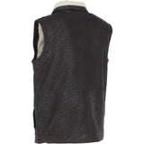 Ashwood Men's Leather Waistcoat Brown Snuff: LUCK