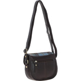 Ashwood Leather & Harris Tweed® Cloth Saddle Bag Brown/Mcload: TW-26-01-BM