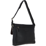 Michigan Leather Messenger Bag Black : M-57