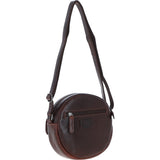Ashwood Leather Round Crossbody Bag Brandy: P-66