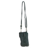 Ashwood Leather Crossbody Smart Phone Bag Green: D-99
