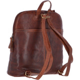 Large Vintage Leather Backpack Honey  – G28