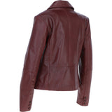 Ashwood Leather Women's Two Button Oxblood Blazer: 10157