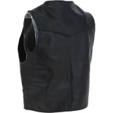 All Leather Waistcoat Black :  G-W/C 201