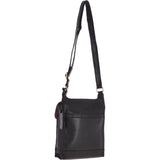 Vintage Small Leather Travel Shoulder Bag Black – G24