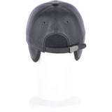 Sheepskin Leather Baseball Cap Black: 010B-S
