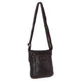 Luxury Small Leather Flight Bag Brandy: D-90