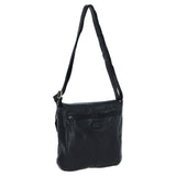 Tablet Friendly Medium Vintage Leather Bag Black: D-91