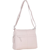 Sleek Luxe Leather Shoulder Bag Blush: Mourne