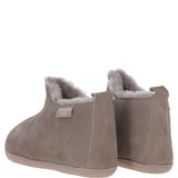 Fenland Classic Suede Sheepskin Bootie Slippers Taupe: DARWIN