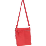 Ashwood Leather Curve Pocket Crossbody Bag Coral: 63620