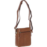 Mens Elegant Ashwood Leather Messenger Bag Honey: T-79