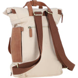 Fenland Canvas & Leather Backpack Tan/cream: FEN-755