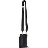 Ashwood Leather Luxury Crossbody Phone Bag Design-X Black: X-31