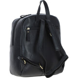 Authentic Ashwood Leather & Harris Tweed® Cloth Backpack Black/Watch: TW-28-03-BW
