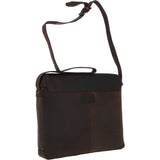 Large Vintage Leather Messenger Bag Brown: MEMPHIS BAG