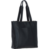 Ashwood Modern Black Leather Shoulder Bag: 63004