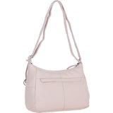 Leather Shoulder Bag with Zip & Magnetic Pocket Blush: Meath