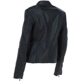 Leather Biker Jacket Black: G 2131