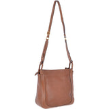 The Bridge Full Grain Italian Leather Shoulder Bag Havana Gold - 040715 1P 2C NH