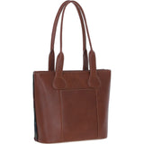 Ashwood Leather & Harris Tweed® Cloth Genuine Leather Shoulder Bag Tan/Green/Red: TW-23-08-TR