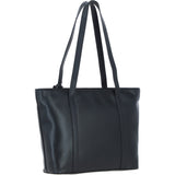 Ashwood Elegant Ladies Leather Shoulder Bag Black: 64668