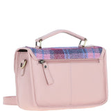 Ashwood Leather & Harris Tweed® Cloth Satchel Bag Baby-pink/Pink: TW-68-15-BP