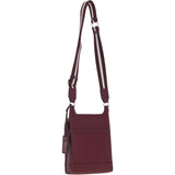 Ashwood Leather Exquisite Crossbody Bag Wine: X-33