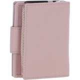 Ashwood Leather RFID Secure Wallet/Purse with Zip and Stud Closure Wood Rose: X-30
