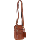 Elegant Ashwood Leather Crossbody Bag Honey: G-11