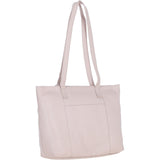 Designer Leather Shoulder Bag with Secure Zip Pocket Blush: Bray