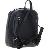 Authentic Ashwood Leather & Harris Tweed® Cloth Backpack Black/White: TW-28-12-BW