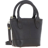 Ashwood Leather & Harris Tweed® Cloth Small Grab Bag Brown/Green: TW-63-09-BG