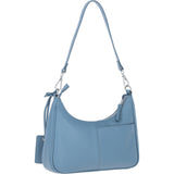 Ashwood Leather Ladies Shoulder X Crossbody Bag Denim Blue: 64397