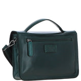Ashwood Leather Medium Crossbody Satchel Bag Green: P-62