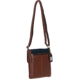 Ashwood Leather & Harris Tweed® Cloth Twist Lock Crossbody Bag Tan/Watch: TW-31-04-TW