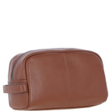Brampton Leather Washbag Tan: 64407