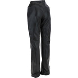 Women's Leather Hipster Trousers Black: DP 251