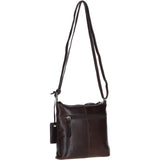 Stylish Ashwood Leather Crossbody Bag Brown: Ava