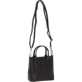 Ashwood Leather & Harris Tweed® Cloth Handbag with Removable Crossbody Strap Brown/Mcload: TW-21-01-BM