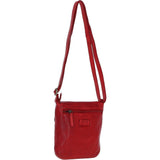 Luxury Small Leather Flight Bag Red: D-90