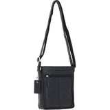 Ashwood Classic Leather Side Bag Black: Q-41