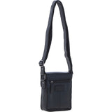 Ashwood Leather Men's Buckle Crossbody Bag Black: S-60