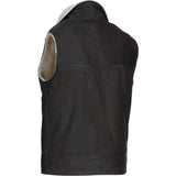 Ashwood Men's Leather Waistcoat Brown: SIGMA