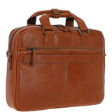Ashwood Hi Veg Leather Laptop Briefcase Tempo Tan: 8143