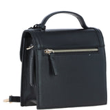 Compact Ashwood Handbag with Detachable Crossbody Strap Black: Y-54