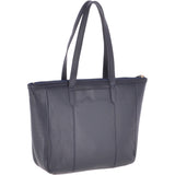 Medium Leather Handbag Navy : 62121